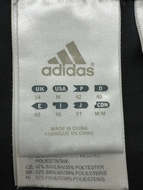 Adidas Men's Grey Track Pants M Regular Fit 3-Stripes