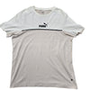 Puma Men's White T-Shirt – Size XL, Color Block color block, Graphic
