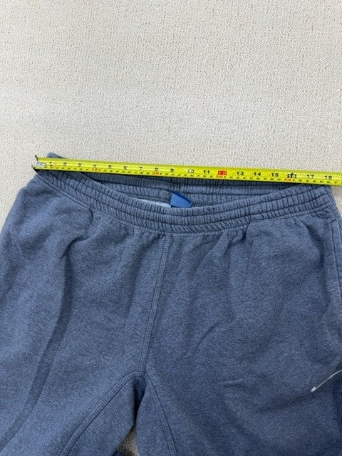 Nike Unisex Gray Fleece Sweatpants XL Elastic Waist Cuffed