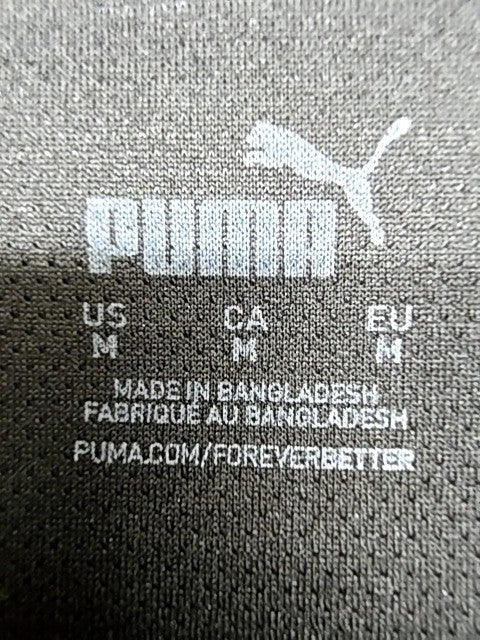 Puma Men's Black Training Tee Size M Short Sleeve Crew Neck
