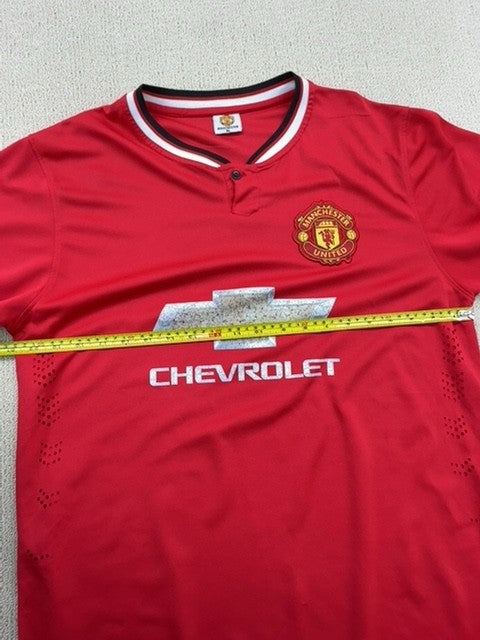 Adidas Red XL Men's Short Sleeve Sports Jersey 100% Polyester