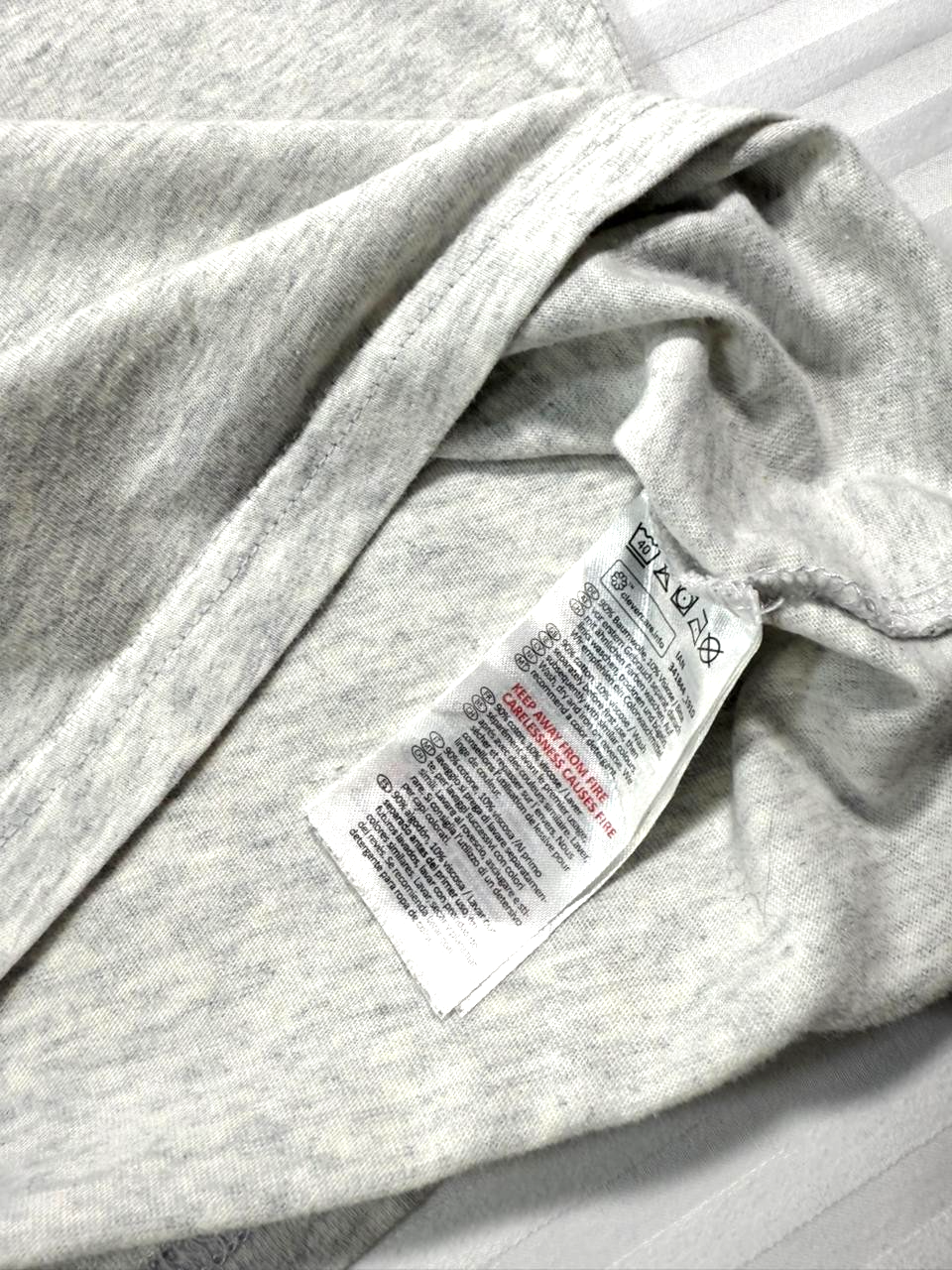 Hard Rock Cafe Unisex Gray Cotton T-Shirt - Size S