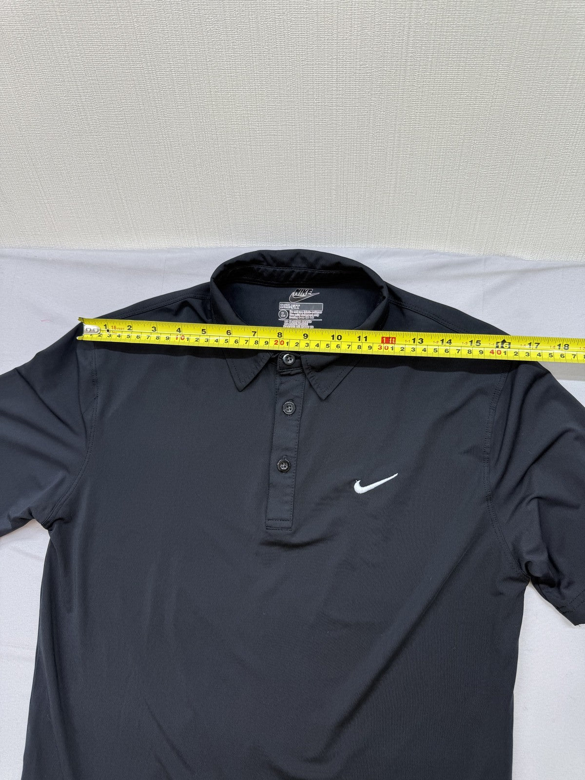 Nike Victory Polo Shirt Men's L Black Dri-FIT Short Sleeve