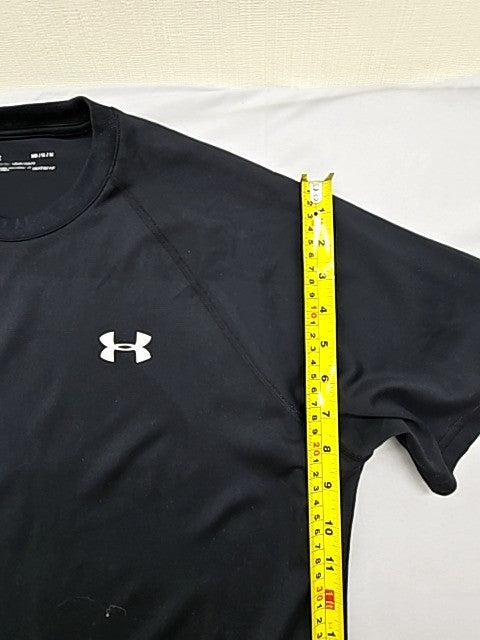 Under Armour Men's Black HeatGear Graphic T-Shirt Size M Crew Neck