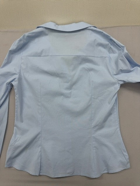 Koton Light Blue Long Sleeve Cotton Blend Button-Down Shirt EU 42 Women