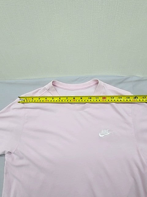Nike Men's Pink Crew Neck T-Shirt Size M Short Sleeve Cotton