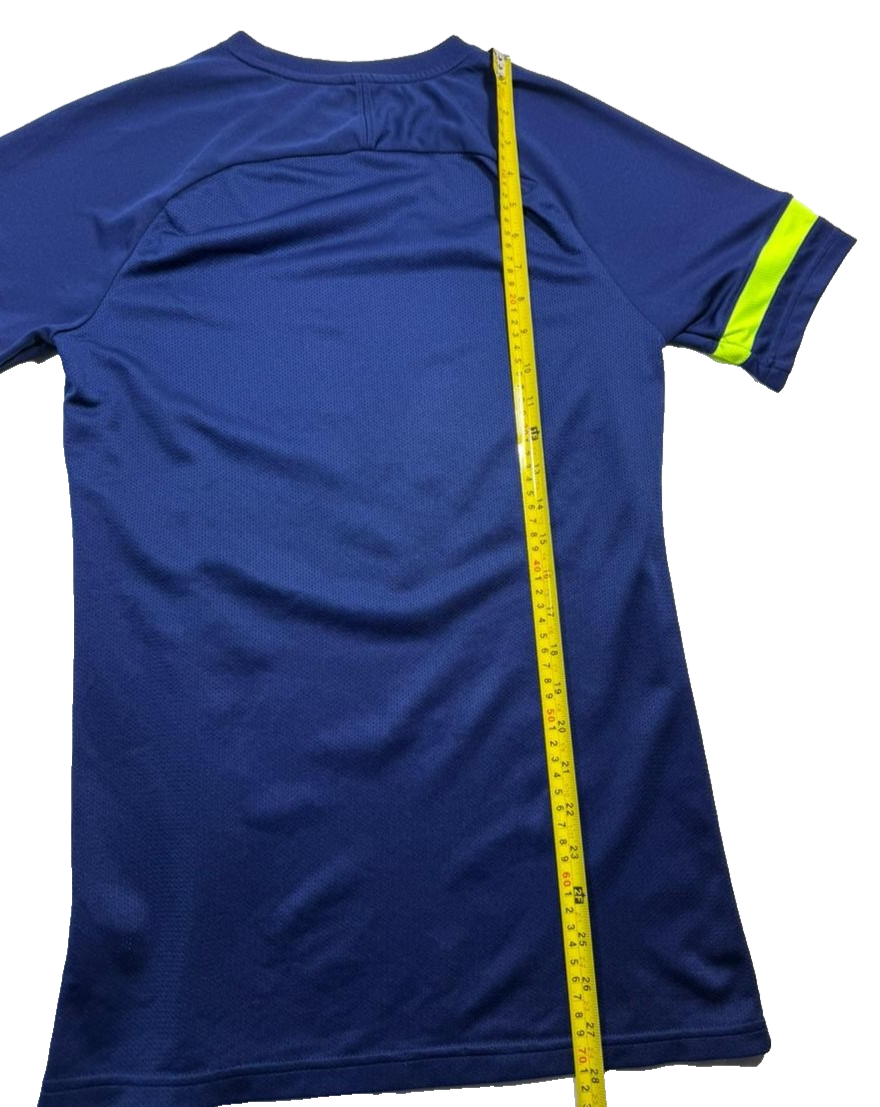 Nike Men's Navy Blue Dri-FIT Short Sleeve Soccer Jersey T-Shirt Size S