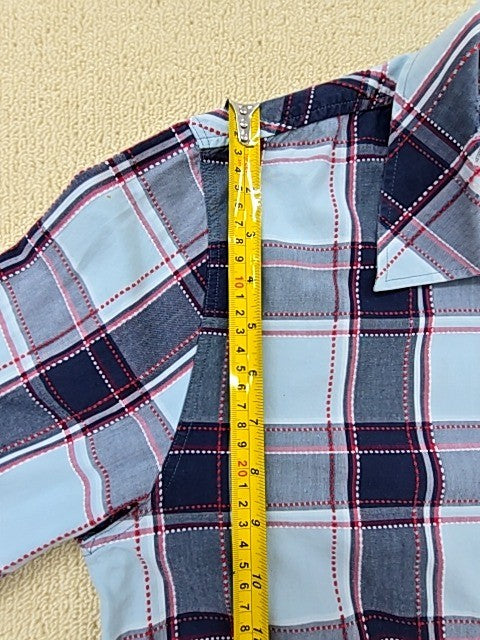 Levi's Men's Blue Plaid Flannel Long Sleeve L Button Down Red Tab