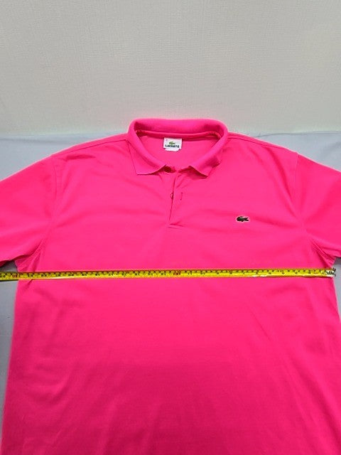 Lacoste Men's Fuchsia Pink L.12.12 Polo Shirt Cotton Pique Short Sleeve