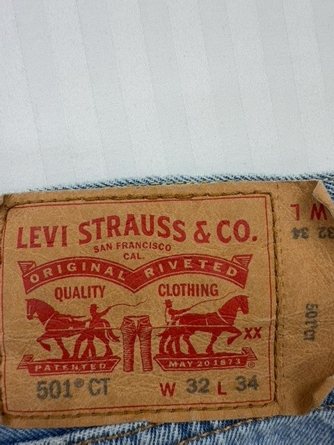 Levi's Men's Light Blue 501 Original Jeans 32x34