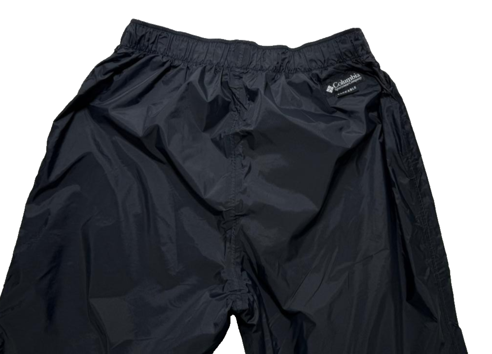 Columbia Men's Black Rebel Roamer Rain Pants Size L Made In Malaysia