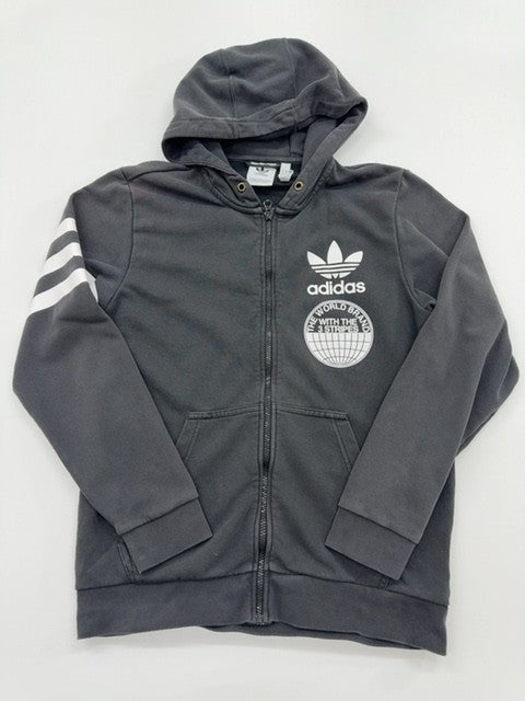 Adidas Boys Gray Hoodie size M product image 1