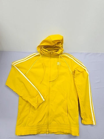 Adidas Originals Yellow 3-Stripes Pullover Hoodie Men's S Regular