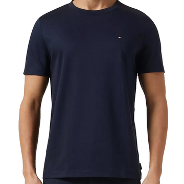 Men'S Tommy Hilfiger Flag Logo Stretch Cotton Crew Neck T-Shirt Size Medium