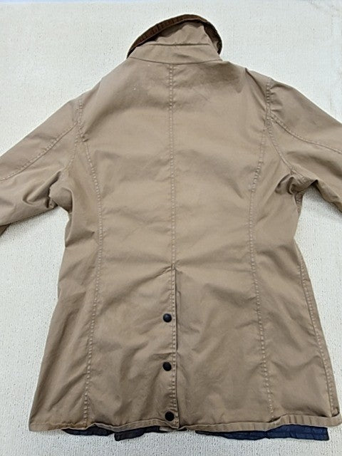 Barbour Women's Olive Waxed Cotton Tailored Jacket Size 16
