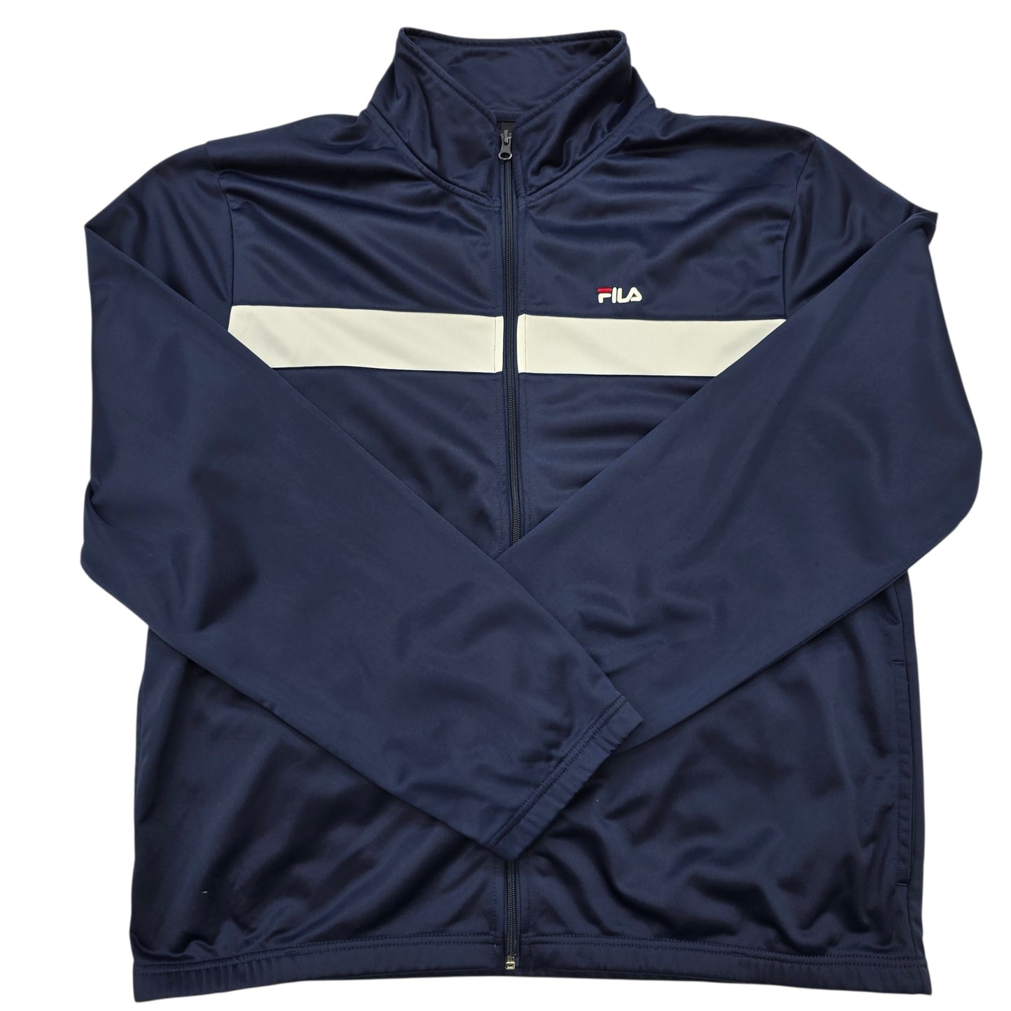 FILA Men's Settanta Navy Track Jacket Size XL Full Zip Vintage