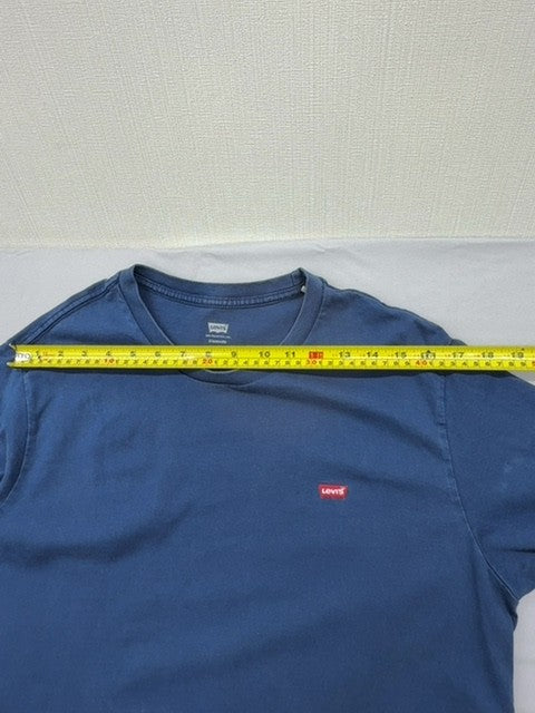 Levi's Men's Navy Blue Cotton T-Shirt Size L Short Sleeve