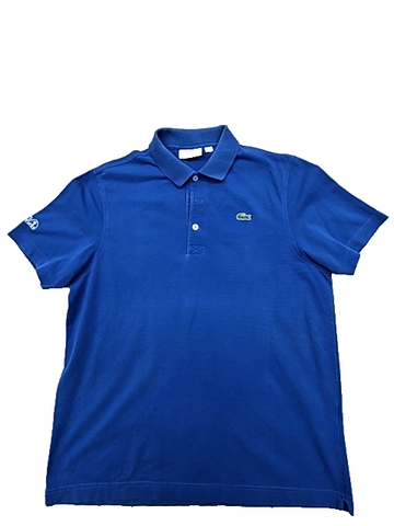 Lacoste Men's Navy Polo Shirt Short Sleeve Pique Crocodile Logo Size L