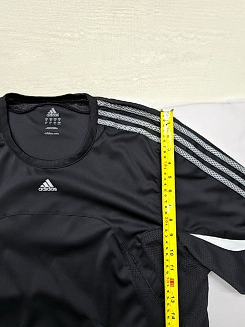 Adidas Men's XL Black Training T-Shirt AeroReady 3 Stripes Crewneck