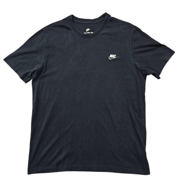Nike Men's Black Embroidered Swoosh The Nike Tee T-Shirt L