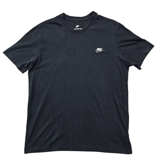 Nike Men's Black T-Shirt – Size L, Embroidered – Ref 02867