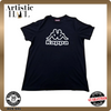 Kappa Men's Black T-Shirt – Size L, Logo, Cotton