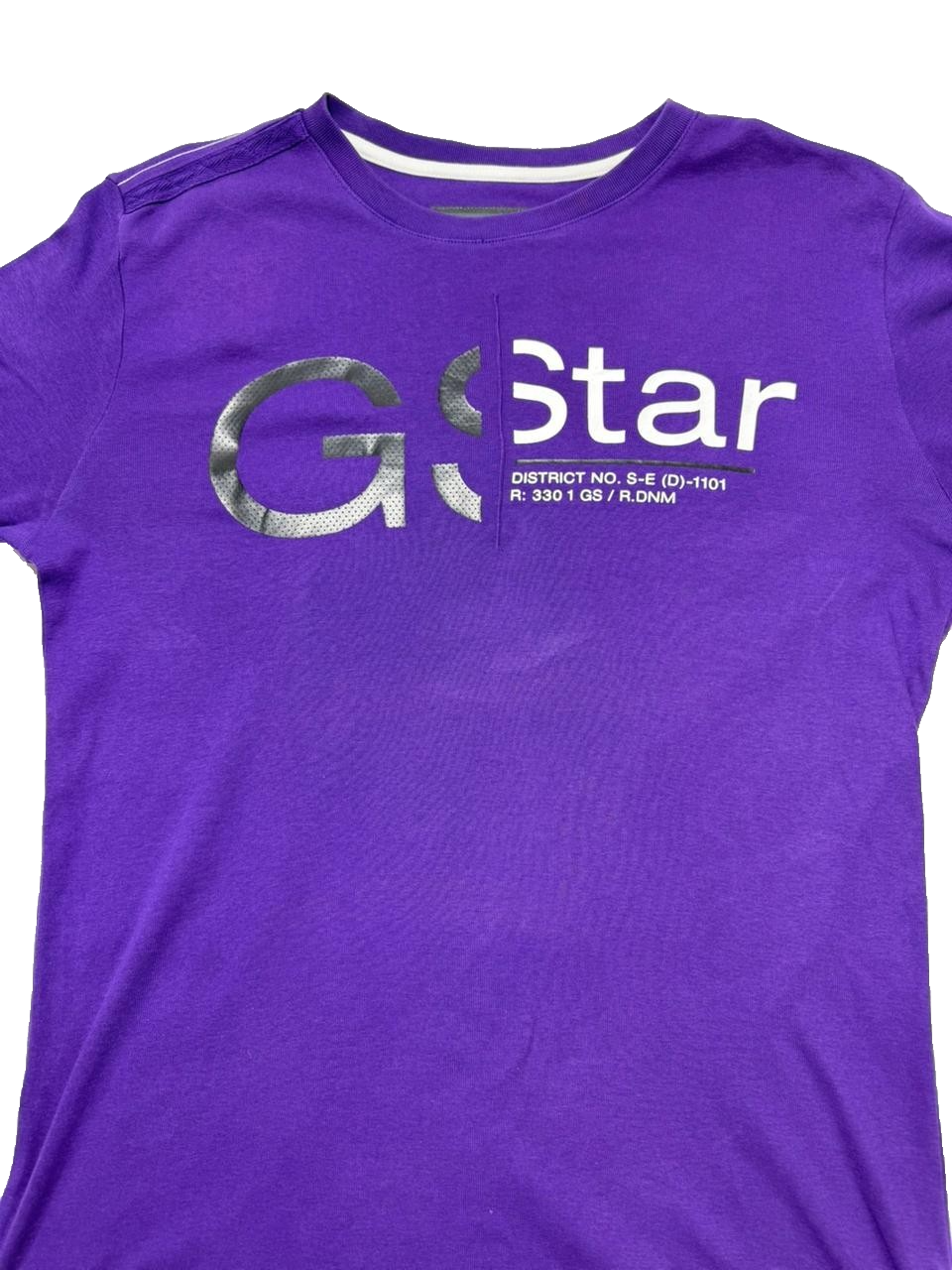 G-Star Raw Estes Violet Printed Men's T-Shirt - Size XL Slim Fit