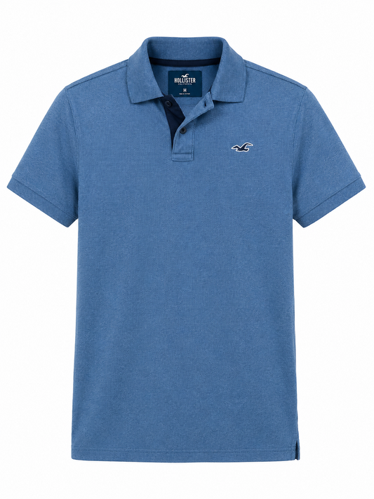 Hollister Men Blue Polo Shirt size M product image 2