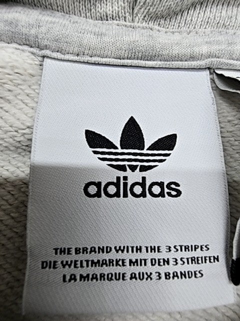 Adidas Originals Men's M Grey Heather Pullover Hoodie Fleece