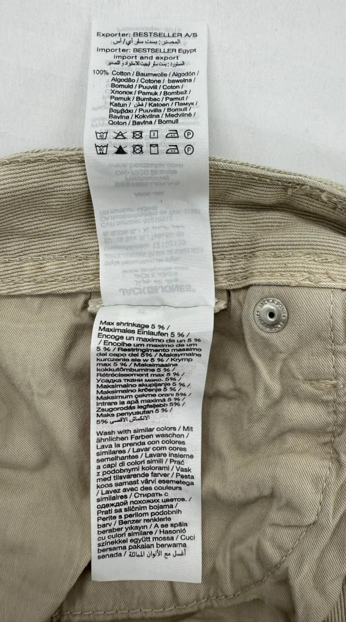 Jack & Jones Men's XL Gray Denim Regular Fit Shorts Ripped 5-Pocket