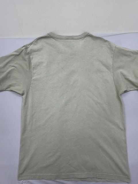 Champion Men's Gray T-Shirt – Size L, Logo, Crew Neck