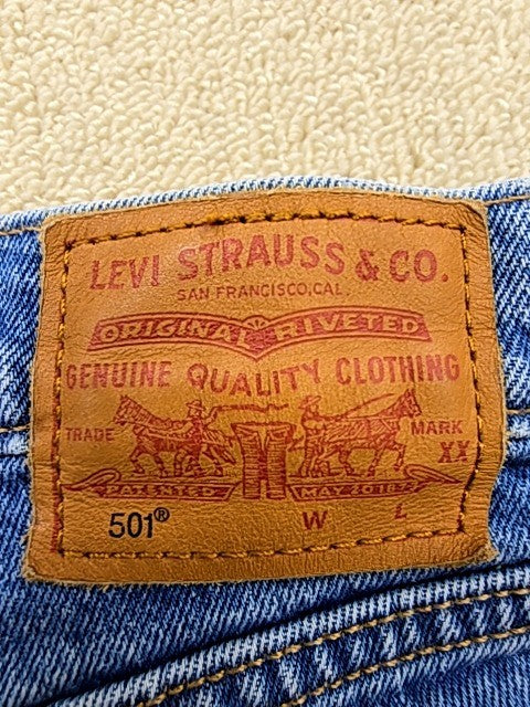 Levi's Men's Blue 501 Jeans Size L