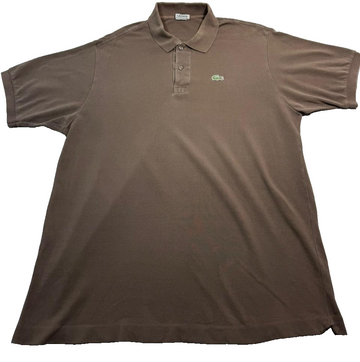 Men's Lacoste Polo Shirt In A Brown - Size M