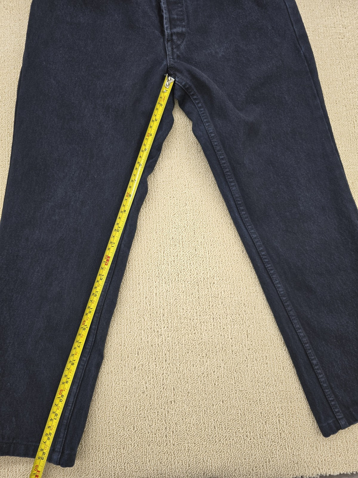 Levi's 501 Men's 31x36 Dark Indigo Button Fly Vintage Denim