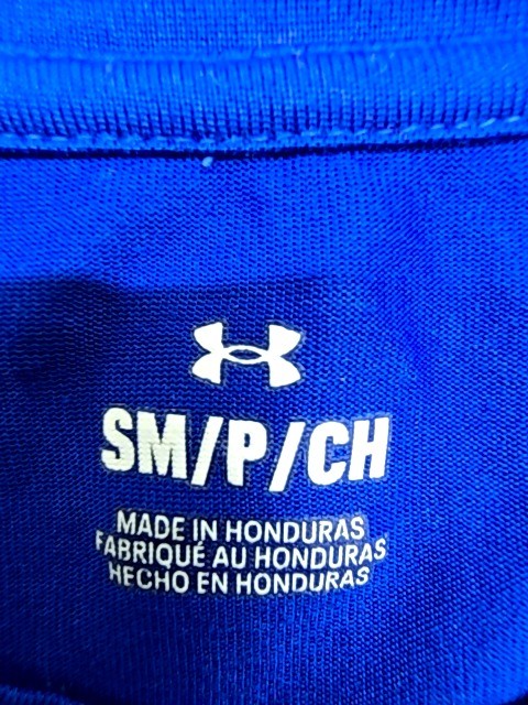 Under Armour Men's Blue Sports T-Shirt SM Short Sleeve Crewneck