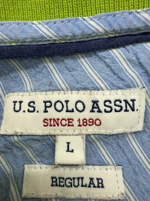 U.S. Polo Assn Boys Green Polo Shirt size L product image 3