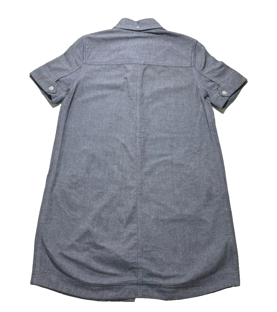 Fred Perry Short-Sleeved Shirt Dress In Denim - Size 6