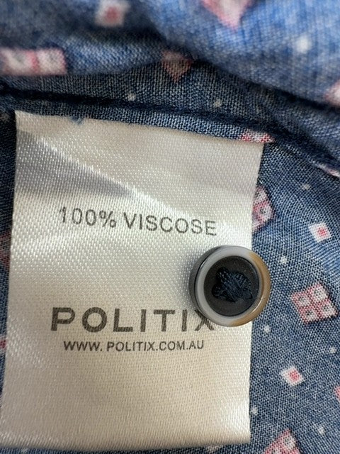 POLITIX Men Blue Shirt product image 4