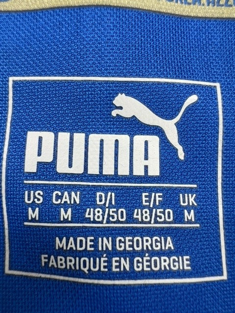 PUMA Men's Royal Blue Italy Soccer Jersey M Vintage