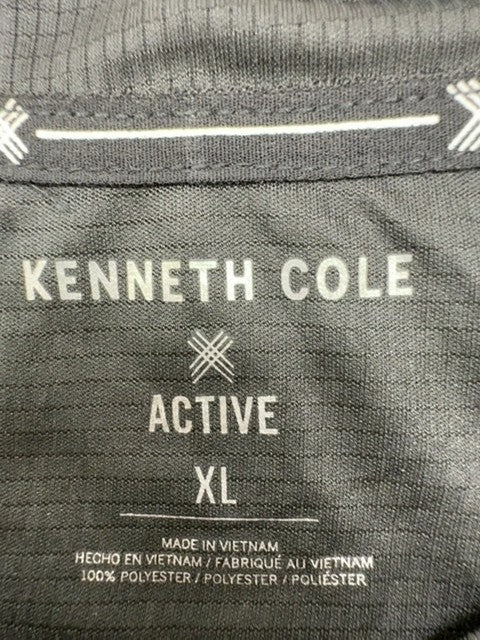 Kenneth Cole Men's XL Grey Long Sleeve Active T-Shirt Moisture Wicking