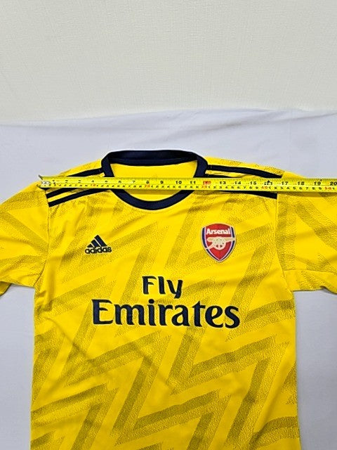 Adidas Men's Yellow Arsenal Jersey M Short Sleeve Zigzag Moisture Wicking