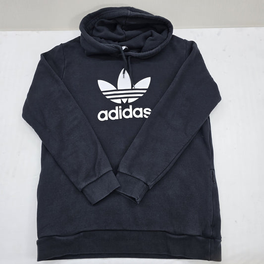Adidas Men's Black Hoodie – Size L, Pullover