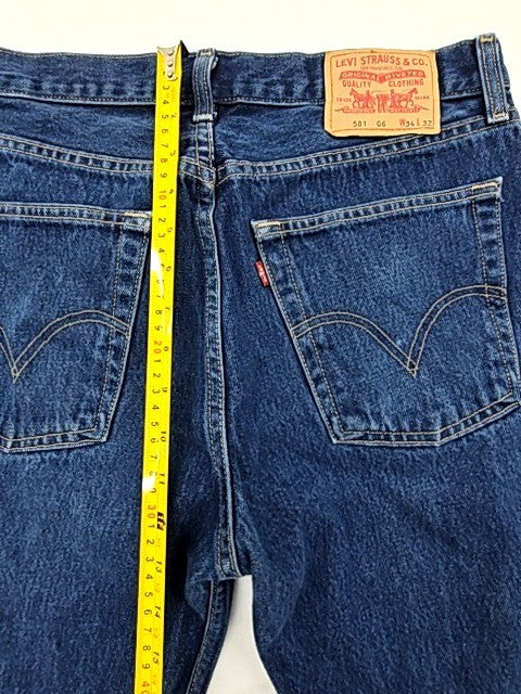 Levi's 501 Vintage Straight High Rise W34 L32 Blue Jeans