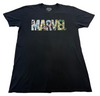Marvel Men's Black T-Shirt – Size L, Short Sleeve