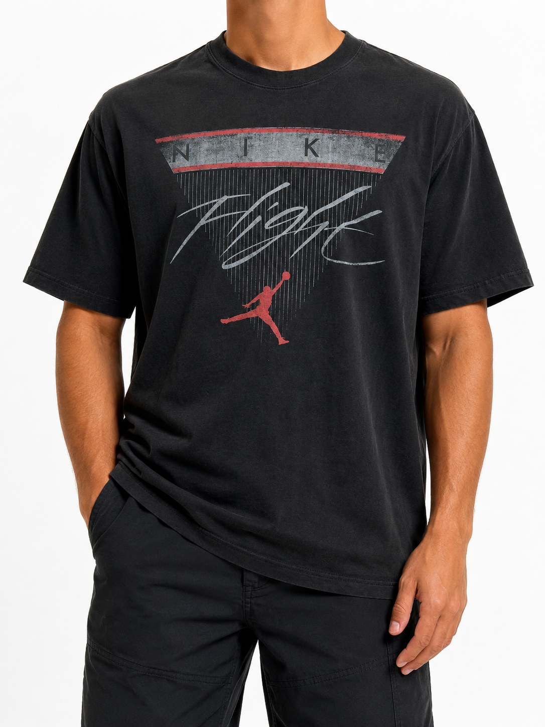 Jordan Men Black T-Shirt size XL product image 1