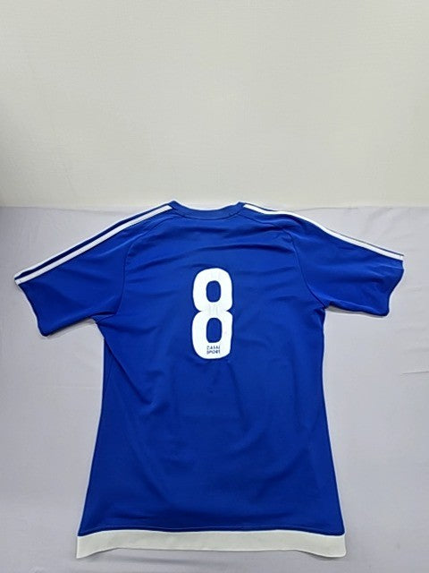 Adidas Climacool Blue Stripe Jersey M Short Sleeve Crewneck
