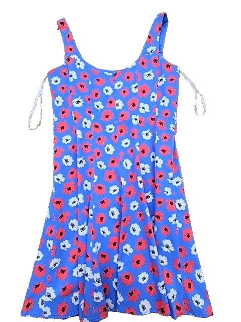 Anne Klein Women's Blue Dress – Size 10, Floral
