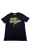 True Religion Men's Black T-Shirt – Size L, Print Brand Department Type