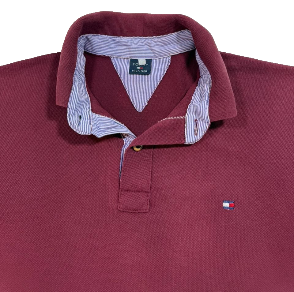 Men's Tommy Hilfiger Solid Cotton Spring Shirt Size M