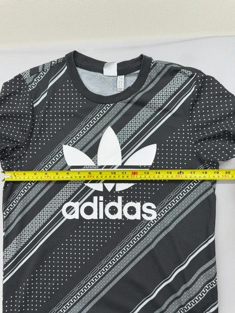 Adidas Black Polka Dot Short Sleeve L Crewneck T-Shirt Unisex